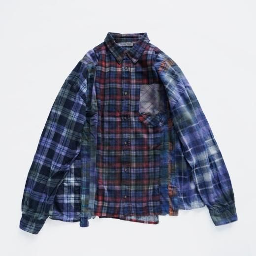 FLANNEL SHIRT -> 7 CUTS WIDE SHIRT / TIE DYE