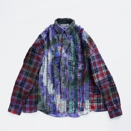 <img class='new_mark_img1' src='https://img.shop-pro.jp/img/new/icons1.gif' style='border:none;display:inline;margin:0px;padding:0px;width:auto;' />FLANNEL SHIRT -> RIBBON WIDE SHIRT  / TIE DYE