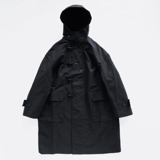 OVERSIZED FIREMAN DUFFLE COAT - COTTON DOUBLE CLOTH