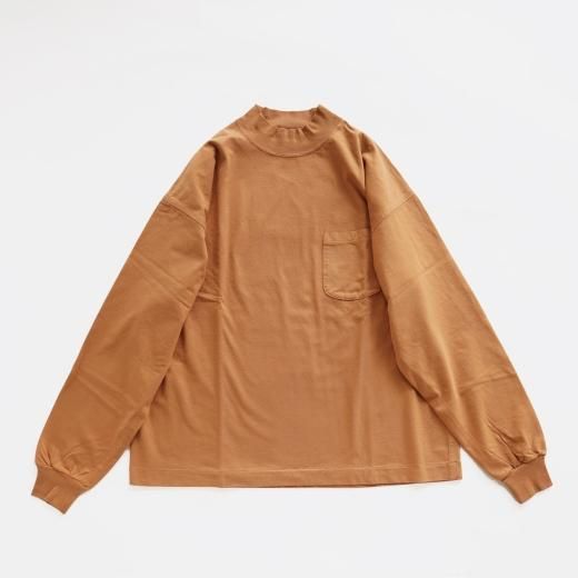 SUVIN COTTON L/S T SHIRT (MOCK NECK)