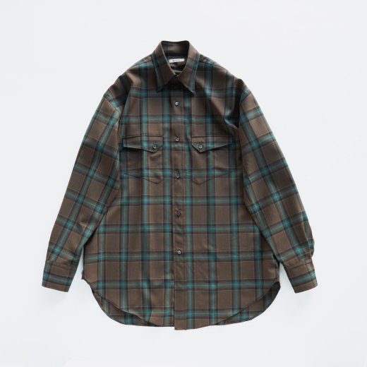 <img class='new_mark_img1' src='https://img.shop-pro.jp/img/new/icons1.gif' style='border:none;display:inline;margin:0px;padding:0px;width:auto;' />HYPER BIG WATER REPELLENT CHECK  LONG HORN WESTERN SHIRTS