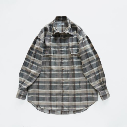 <img class='new_mark_img1' src='https://img.shop-pro.jp/img/new/icons1.gif' style='border:none;display:inline;margin:0px;padding:0px;width:auto;' />HYPER BIG SHEER FIL A FIL CHECK GATHER SHIRT