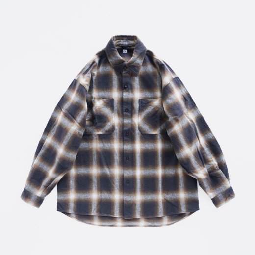 <img class='new_mark_img1' src='https://img.shop-pro.jp/img/new/icons1.gif' style='border:none;display:inline;margin:0px;padding:0px;width:auto;' />OMBRE CHECK FLANNEL SHIRTS