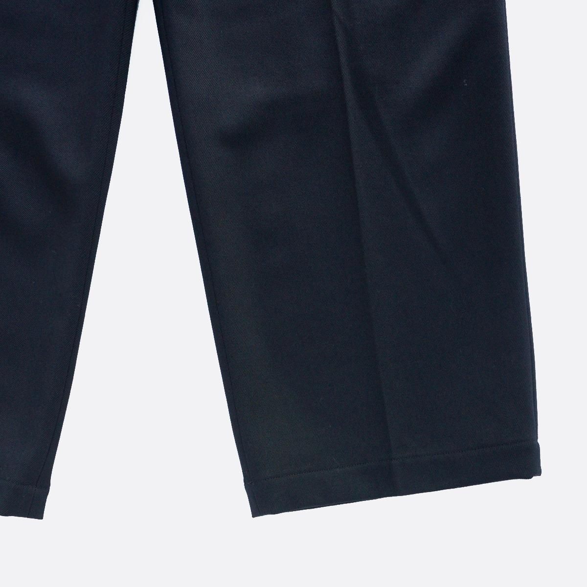 WIRROW Wool serge wide tapered slacks