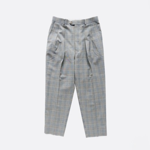 <img class='new_mark_img1' src='https://img.shop-pro.jp/img/new/icons1.gif' style='border:none;display:inline;margin:0px;padding:0px;width:auto;' />FANCY PRINCE OF WALES 2-TUCK WIDE TAPERED SLACKS
