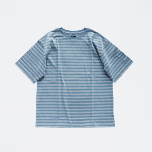 <img class='new_mark_img1' src='https://img.shop-pro.jp/img/new/icons1.gif' style='border:none;display:inline;margin:0px;padding:0px;width:auto;' />S/S CREW NECK TEE - COTTON STRIPE JERSEY