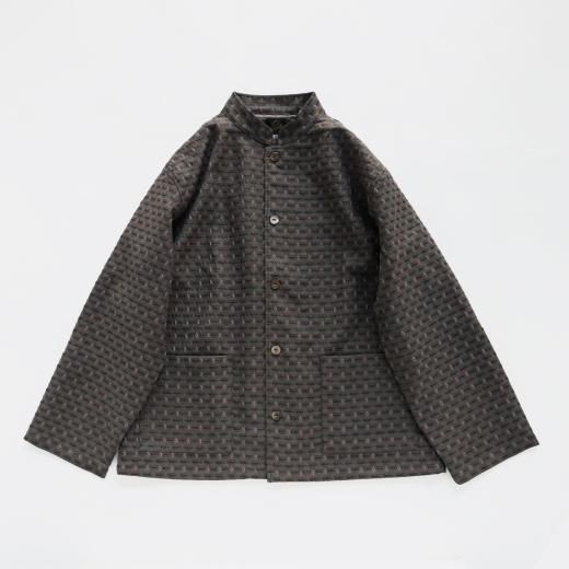 <img class='new_mark_img1' src='https://img.shop-pro.jp/img/new/icons1.gif' style='border:none;display:inline;margin:0px;padding:0px;width:auto;' />STAND COLLAR SHIRT - PE/R/C/S FINE PATTERN