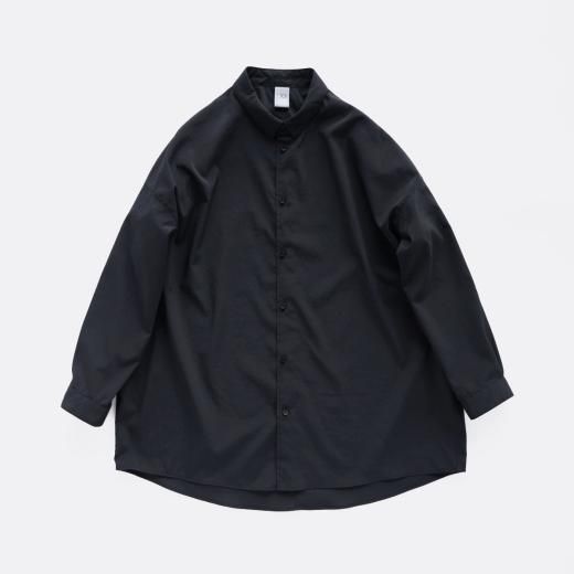 <img class='new_mark_img1' src='https://img.shop-pro.jp/img/new/icons1.gif' style='border:none;display:inline;margin:0px;padding:0px;width:auto;' />MATT POLYESTER TYPEWRITER WASH LIKE FINISHED OVERSIZE SHIRT