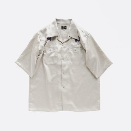 <img class='new_mark_img1' src='https://img.shop-pro.jp/img/new/icons1.gif' style='border:none;display:inline;margin:0px;padding:0px;width:auto;' />S/S COWBOY ONE-UP SHIRT - POLY SLUB SATEEN 