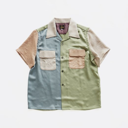 <img class='new_mark_img1' src='https://img.shop-pro.jp/img/new/icons1.gif' style='border:none;display:inline;margin:0px;padding:0px;width:auto;' />S/S CLASSIC SHIRT - POLY SATEEN / MULTI COLOUR