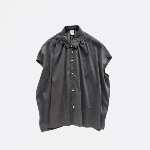 <img class='new_mark_img1' src='https://img.shop-pro.jp/img/new/icons1.gif' style='border:none;display:inline;margin:0px;padding:0px;width:auto;' />HIGH TWISTED POLYESTER & LINEN SUMMER PLAIN WEAVE FRENCH SLEEVE SHIRTS