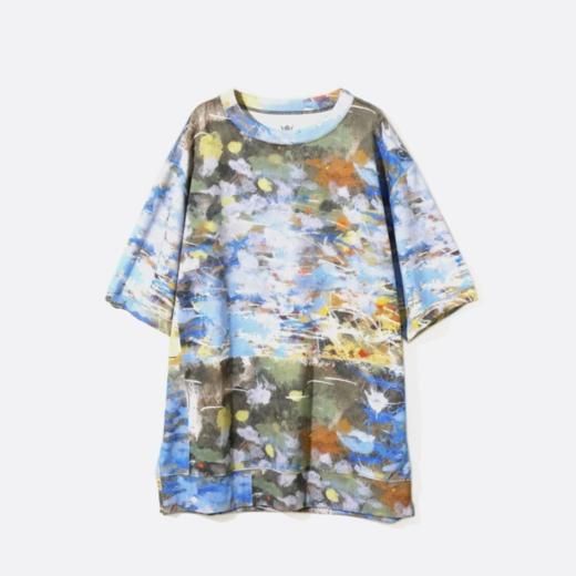 <img class='new_mark_img1' src='https://img.shop-pro.jp/img/new/icons1.gif' style='border:none;display:inline;margin:0px;padding:0px;width:auto;' />S/S CREW NECK SWEAT SHIRT - POLY JERSEY / PAINTING PT.
