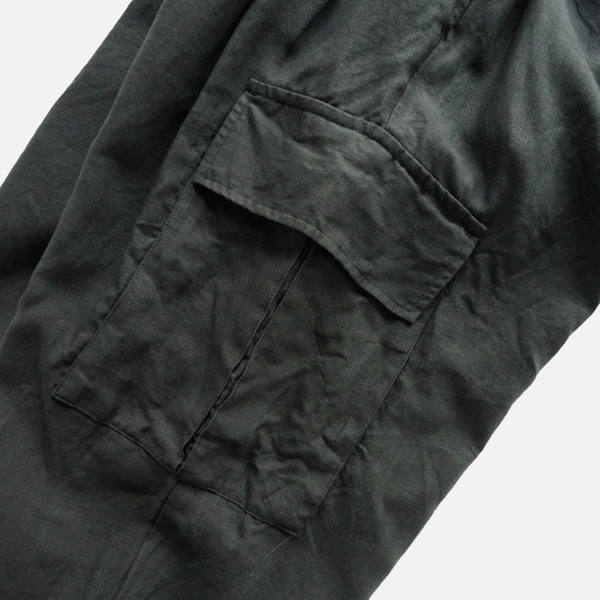 WIRROW Linen Cargo Pants 1409 buddome.com