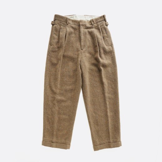 TWEED TWO TUCK TROUSERS