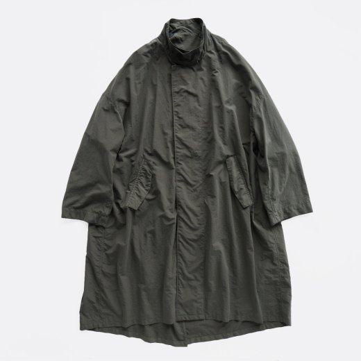 <img class='new_mark_img1' src='https://img.shop-pro.jp/img/new/icons1.gif' style='border:none;display:inline;margin:0px;padding:0px;width:auto;' />NYLON TUSSAH POPLIN GARMENT DYED STAND COLLAR COAT