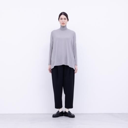 <img class='new_mark_img1' src='https://img.shop-pro.jp/img/new/icons1.gif' style='border:none;display:inline;margin:0px;padding:0px;width:auto;' />SILKY TENCEL SPANDEX BARE RIB JERSEY TURTLENECK CUTSEWN 