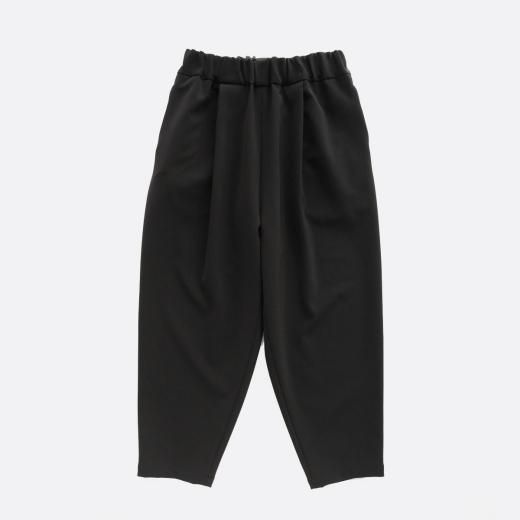 <img class='new_mark_img1' src='https://img.shop-pro.jp/img/new/icons1.gif' style='border:none;display:inline;margin:0px;padding:0px;width:auto;' />HEAVY POLYESTER DOUBLE CLOTH 2WAY STRETCH TAPERED PANTS(BLACK)