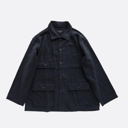 <img class='new_mark_img1' src='https://img.shop-pro.jp/img/new/icons1.gif' style='border:none;display:inline;margin:0px;padding:0px;width:auto;' />BA SHIRT JACKET - SOLID POLY WOOL FLANNEL