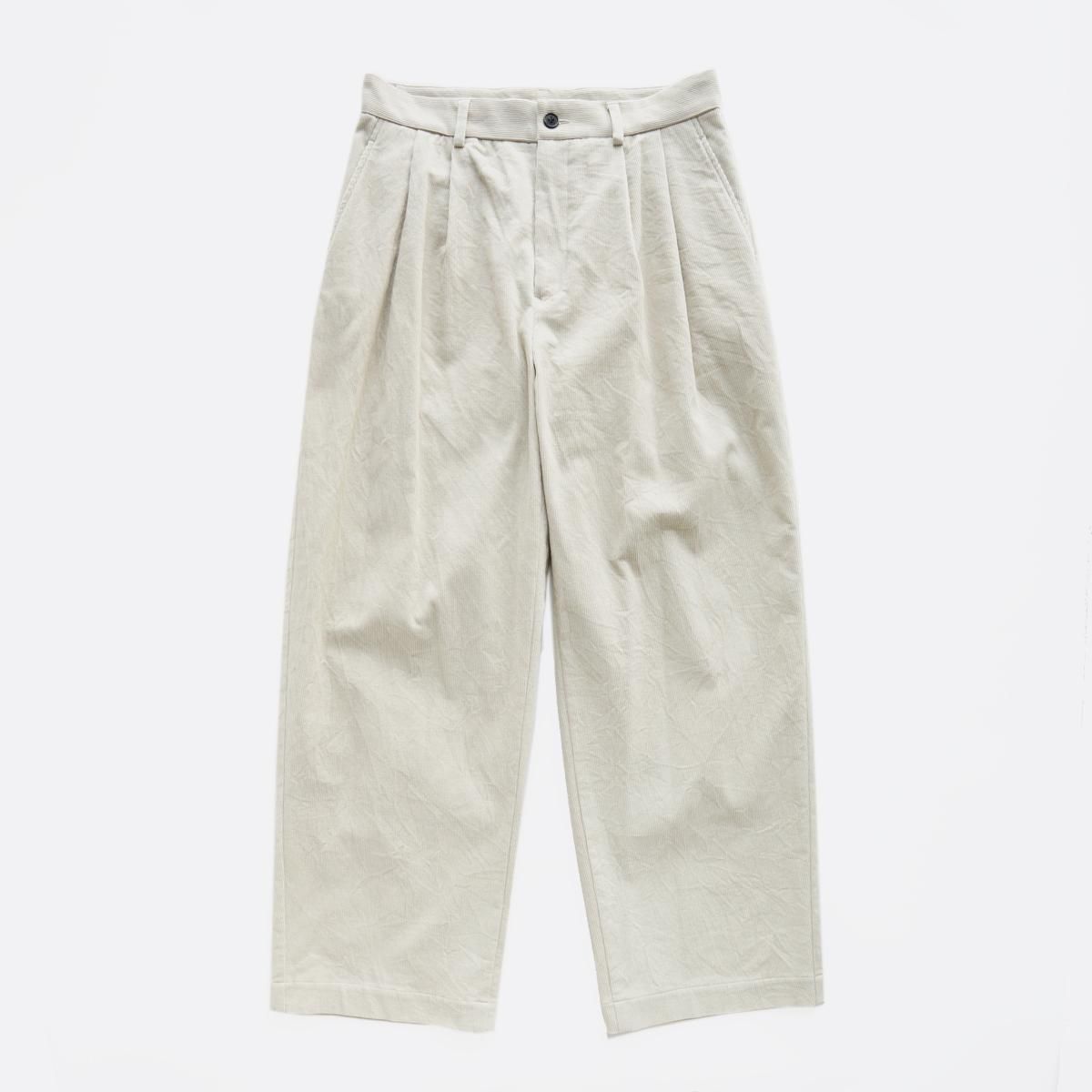 CORDUROY TUCK PANTS - 香川県高松市のセレクトショップ IHATOVE（イーハトーブ）  A.PRESSE,NEPENTHES,NICENESS,PORTER CLASSIC,WIRROWの通販