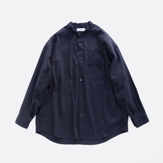 <img class='new_mark_img1' src='https://img.shop-pro.jp/img/new/icons1.gif' style='border:none;display:inline;margin:0px;padding:0px;width:auto;' />COTTON CASHMERE L/S OVERSIZED BAND COLLAR SHIRT