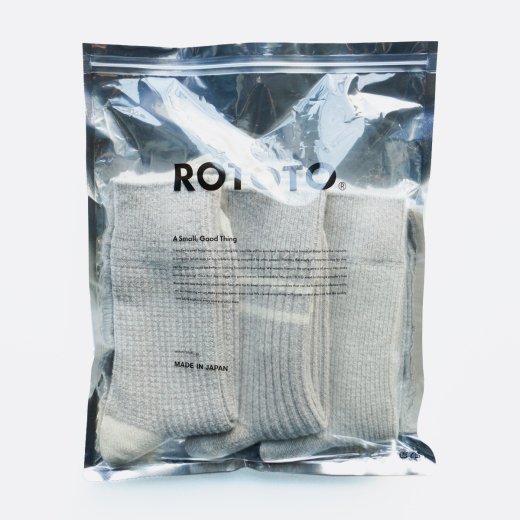 RECYCLE COTTON/WOOL DAILY 3PACK SOCKS