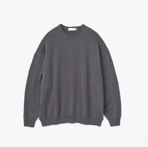<img class='new_mark_img1' src='https://img.shop-pro.jp/img/new/icons1.gif' style='border:none;display:inline;margin:0px;padding:0px;width:auto;' />SUVIN COTTON OVERSIZED L/S CREW NECK KNIT