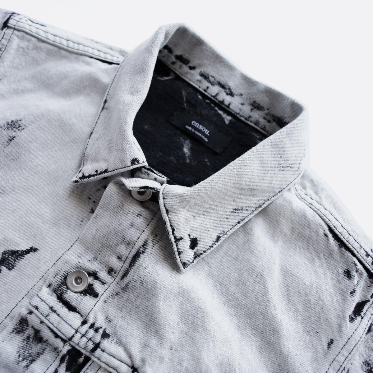 ジャケット・アウター ensou. Erased Jean Jacket-Bleached ensou. Erased Jean Jacket-Bleached