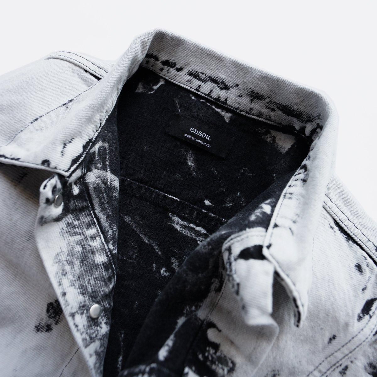 ジャケット・アウター ensou. Erased Jean Jacket-Bleached ensou. Erased Jean Jacket-Bleached