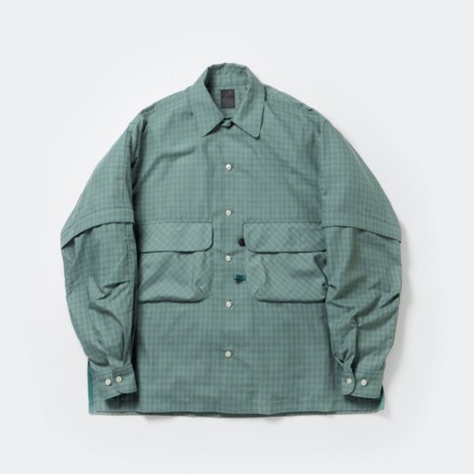 <img class='new_mark_img1' src='https://img.shop-pro.jp/img/new/icons1.gif' style='border:none;display:inline;margin:0px;padding:0px;width:auto;' />TECH SPORTS OPEN COLLAR SHIRTS L/S MINI PLAIDS
