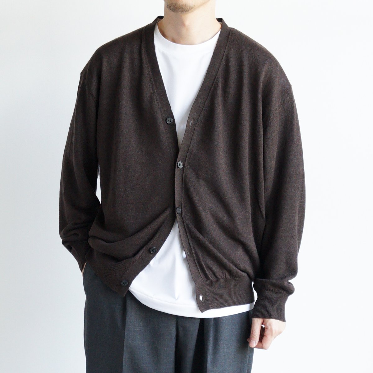 LINEN SILK KNIT CARDIGAN - 香川県高松市のセレクトショップ IHATOVE（イーハトーブ）  A.PRESSE,NEPENTHES,NICENESS,PORTER CLASSIC,WIRROWの通販