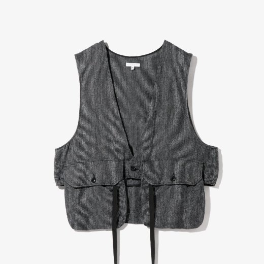 <img class='new_mark_img1' src='https://img.shop-pro.jp/img/new/icons1.gif' style='border:none;display:inline;margin:0px;padding:0px;width:auto;' />FOWL VEST - LINEN STRIPE