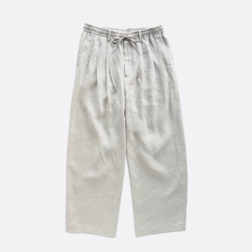 <img class='new_mark_img1' src='https://img.shop-pro.jp/img/new/icons1.gif' style='border:none;display:inline;margin:0px;padding:0px;width:auto;' />HEMP SHIRTING TRIPLE PLEATED EASY TROUSERS