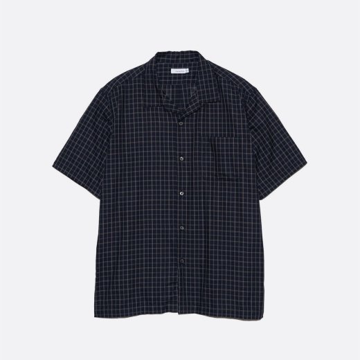 <img class='new_mark_img1' src='https://img.shop-pro.jp/img/new/icons1.gif' style='border:none;display:inline;margin:0px;padding:0px;width:auto;' />OPEN COLLAR PANAMA PLAID S/S SHIRT