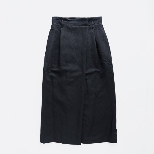 <img class='new_mark_img1' src='https://img.shop-pro.jp/img/new/icons1.gif' style='border:none;display:inline;margin:0px;padding:0px;width:auto;' />LINEN RAYON WRAP SKIRT