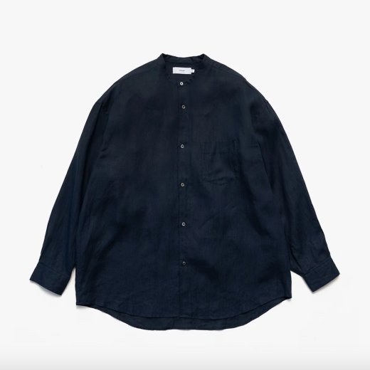 <img class='new_mark_img1' src='https://img.shop-pro.jp/img/new/icons1.gif' style='border:none;display:inline;margin:0px;padding:0px;width:auto;' />LINEN L/S OVERSIZED BAND COLLAR SHIRT