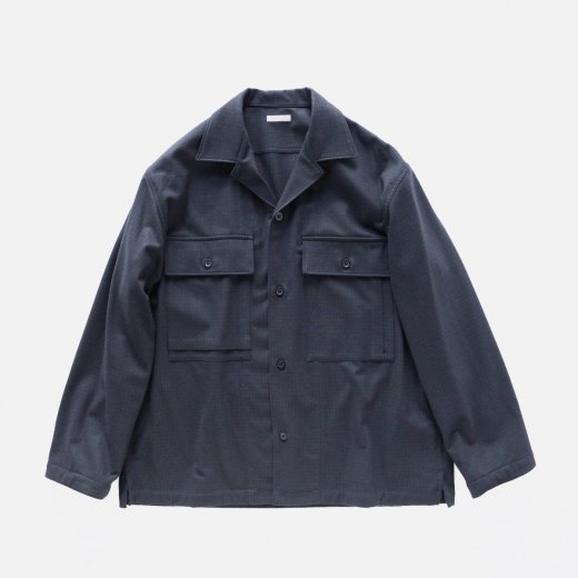 <img class='new_mark_img1' src='https://img.shop-pro.jp/img/new/icons1.gif' style='border:none;display:inline;margin:0px;padding:0px;width:auto;' />SUPER FINE WOOL CHECKED OVER SHIRT
