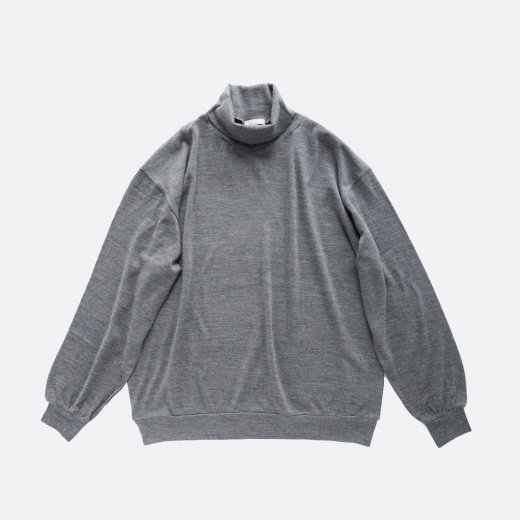 <img class='new_mark_img1' src='https://img.shop-pro.jp/img/new/icons1.gif' style='border:none;display:inline;margin:0px;padding:0px;width:auto;' />SUPER FINE WOOL COTTON TURTLE-NECK TOP