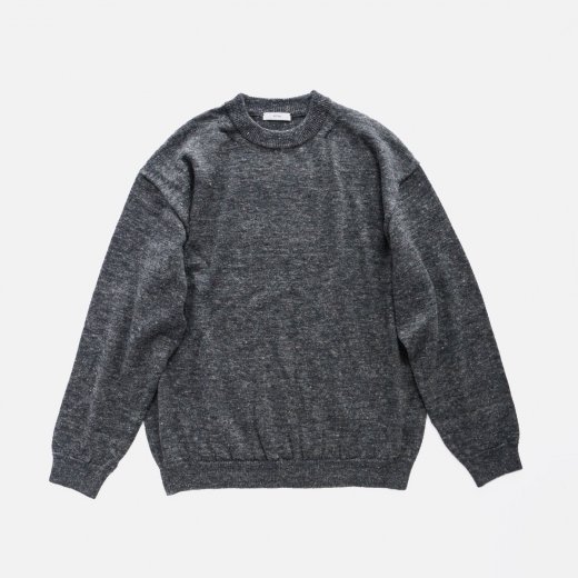 <img class='new_mark_img1' src='https://img.shop-pro.jp/img/new/icons1.gif' style='border:none;display:inline;margin:0px;padding:0px;width:auto;' />BABY ALPACA LINEN CREWNECK SWEATER