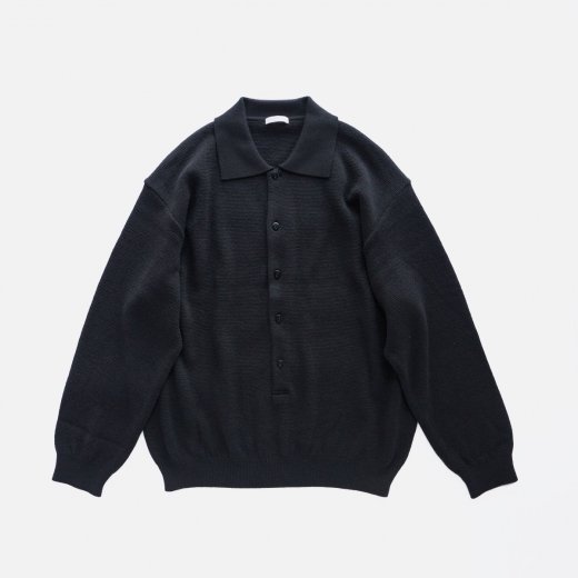 <img class='new_mark_img1' src='https://img.shop-pro.jp/img/new/icons1.gif' style='border:none;display:inline;margin:0px;padding:0px;width:auto;' />SUPER SOFT LOOSE MILANO RIB KNIT POLO