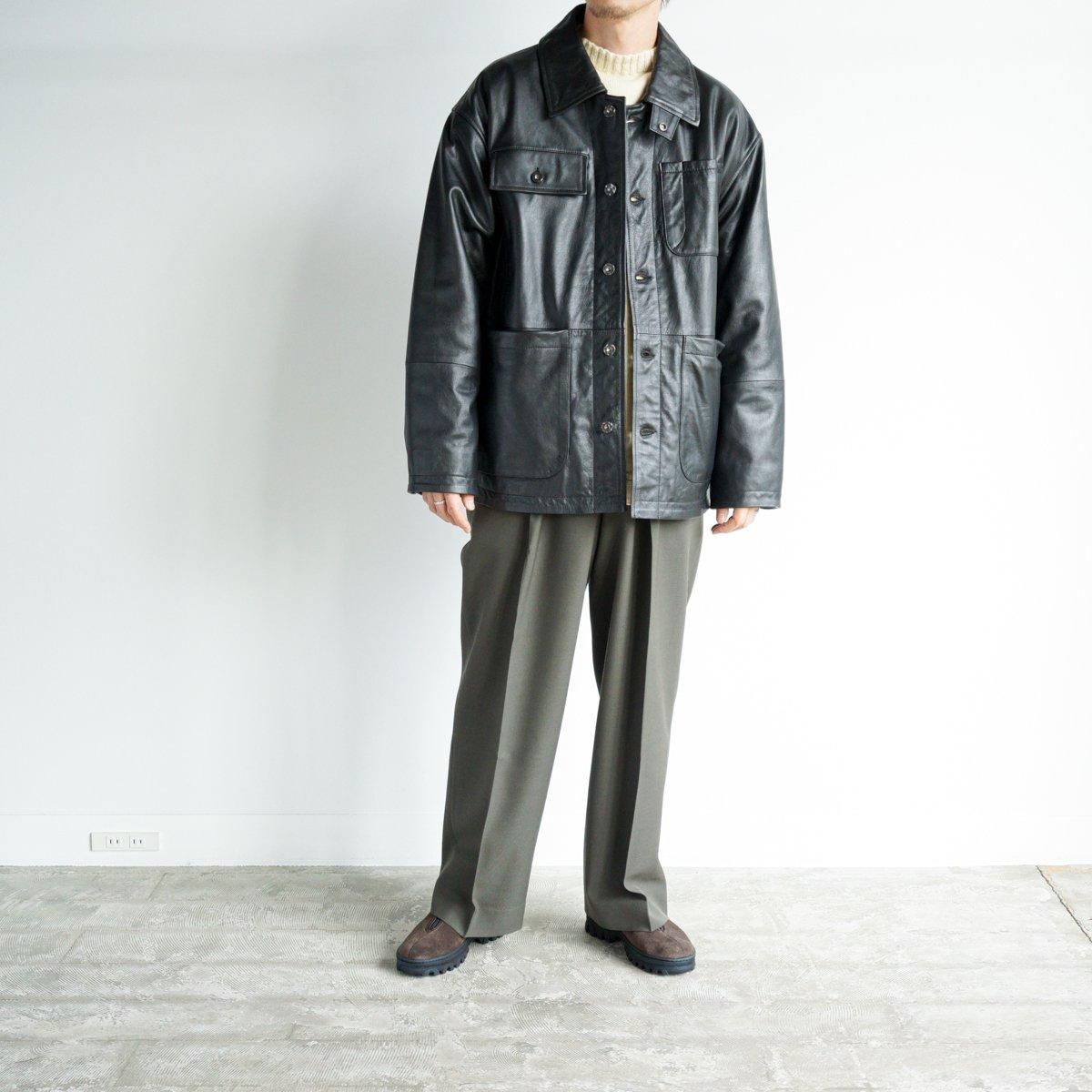 ORGANIC WOOL SURVIVAL CLOTH DOUBLE PLEATED TROUSERS - 香川県