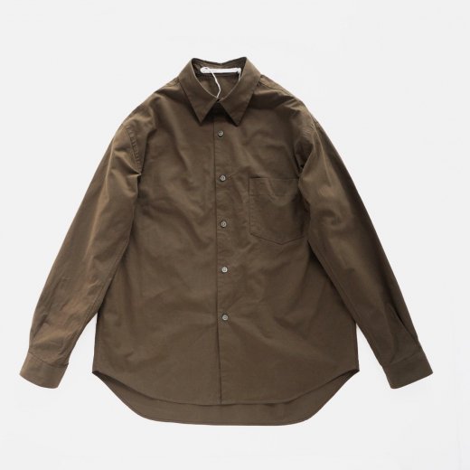 <img class='new_mark_img1' src='https://img.shop-pro.jp/img/new/icons1.gif' style='border:none;display:inline;margin:0px;padding:0px;width:auto;' />FINE COTTON TWILL  / REGULAR COLLAR SHIRT