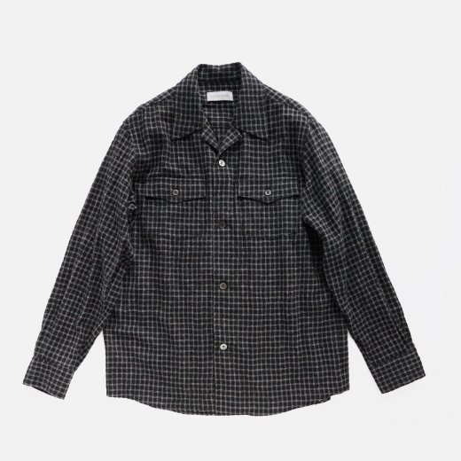 <img class='new_mark_img1' src='https://img.shop-pro.jp/img/new/icons1.gif' style='border:none;display:inline;margin:0px;padding:0px;width:auto;' />OPEN COLLAR SHIRT