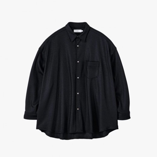 <img class='new_mark_img1' src='https://img.shop-pro.jp/img/new/icons1.gif' style='border:none;display:inline;margin:0px;padding:0px;width:auto;' />WOOL SMOOTH FLANNEL OVERSIZED REGULAR COLLAR SHIRT