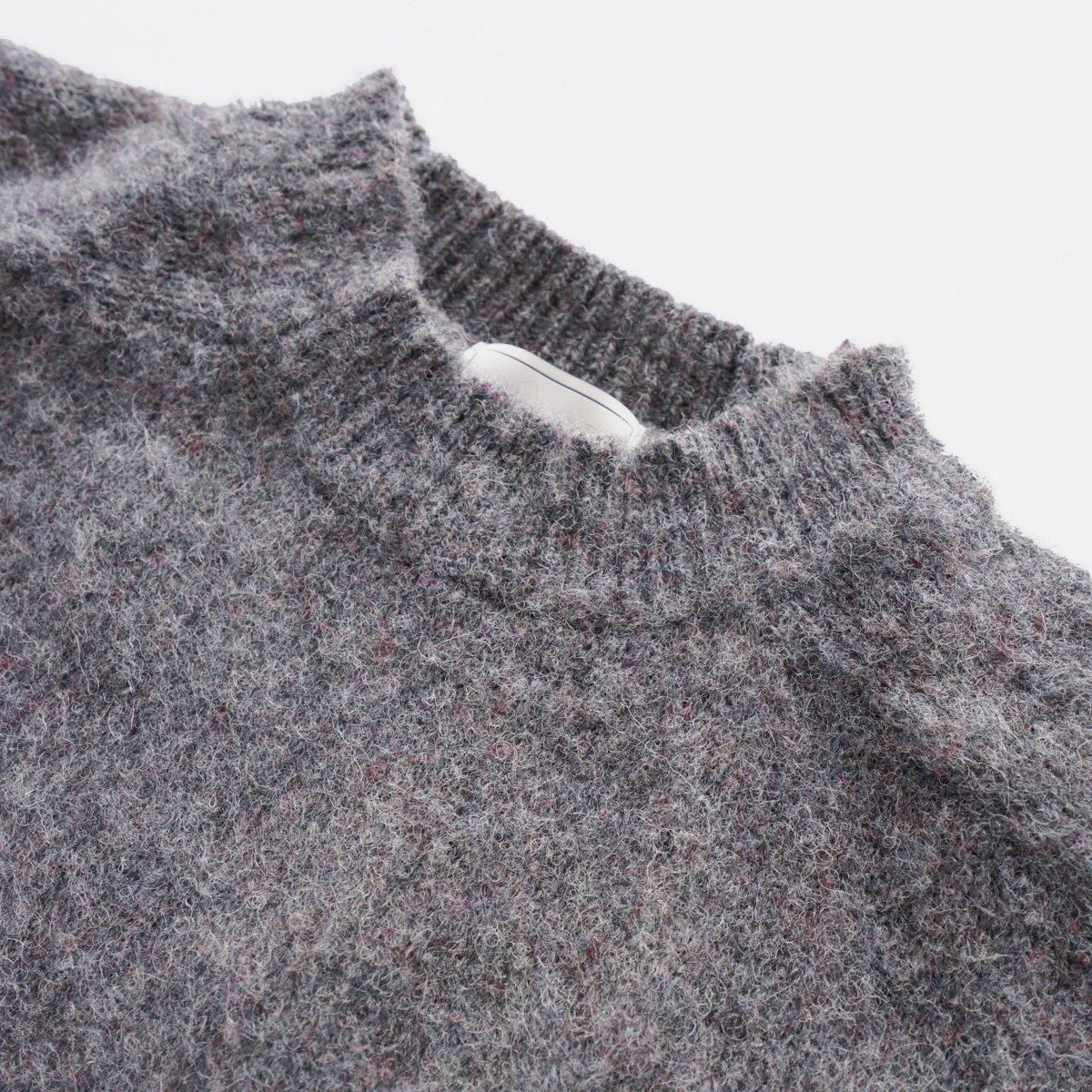 トップス EVCON JAMIESONS CREW NECK KNIT BLACK MIX Jamieson's of Shetland Crew Knit Black Mix | END. (US)