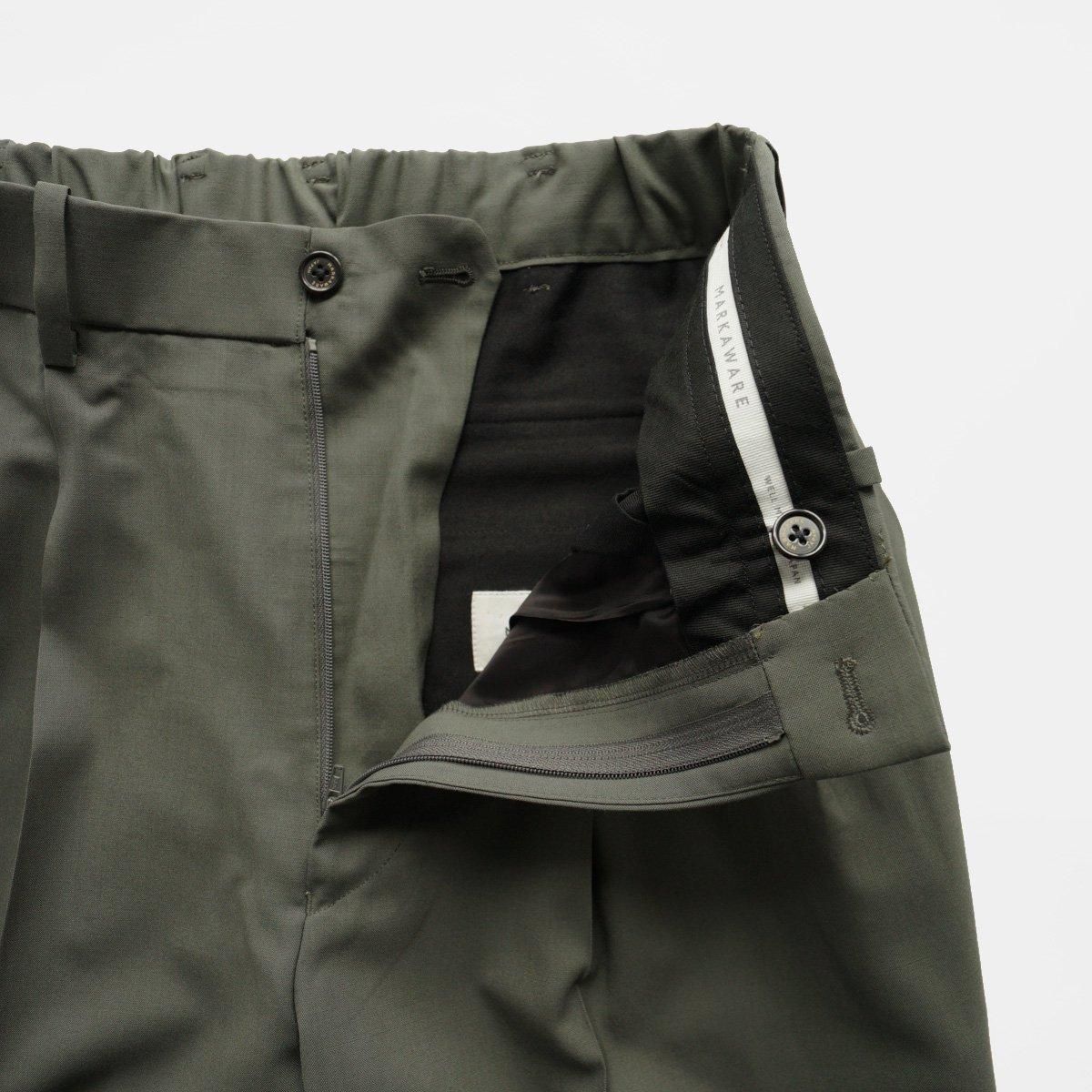 ORGANIC WOOL 2/80 TROPICAL CLASSIC FIT DOUBLE PLEATED