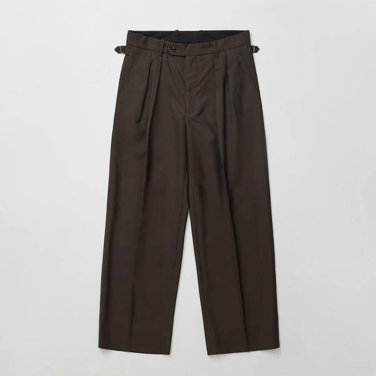 ゆ*う様 SUPER FINE WOOL TROPICAL TUCKED TRO SUPER FINE WOOL TROPICAL TUCKED TROUSERS - 香川県高松市の