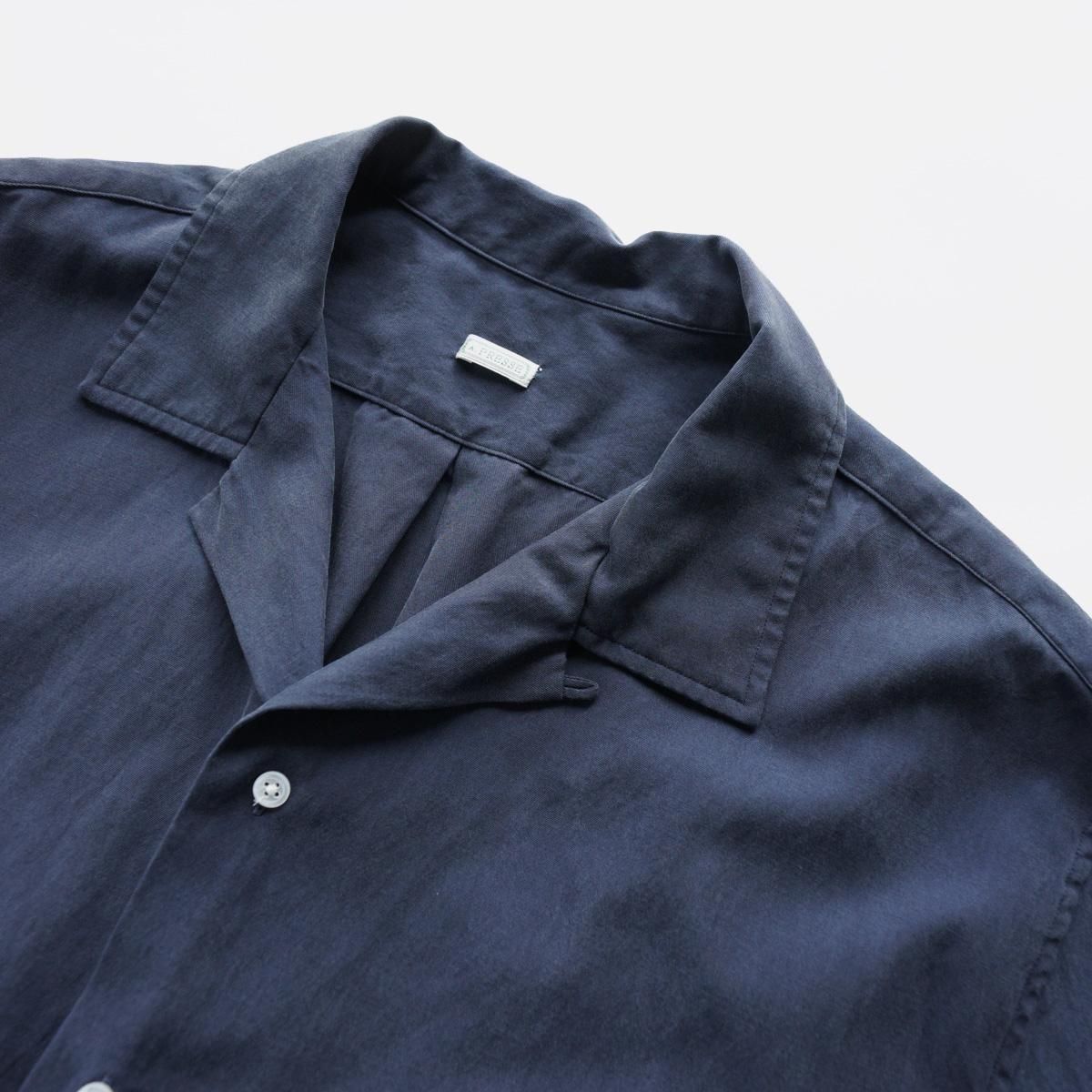 SILK COTTON OPEN COLLAR S/S SHIRT - 香川県高松市のセレクト