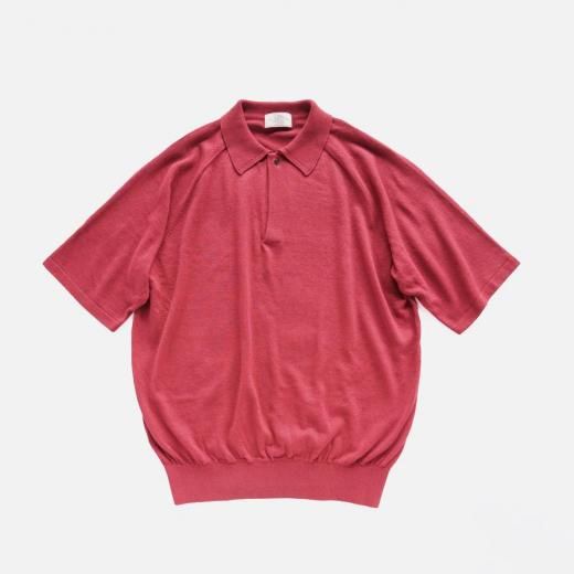 <img class='new_mark_img1' src='https://img.shop-pro.jp/img/new/icons1.gif' style='border:none;display:inline;margin:0px;padding:0px;width:auto;' />WASHI COTTON KNIT POLO SHIRT