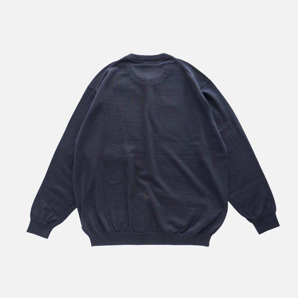 WOOL KNIT HENLEY NECK SWEATER - 香川県高松市のセレクトショップ