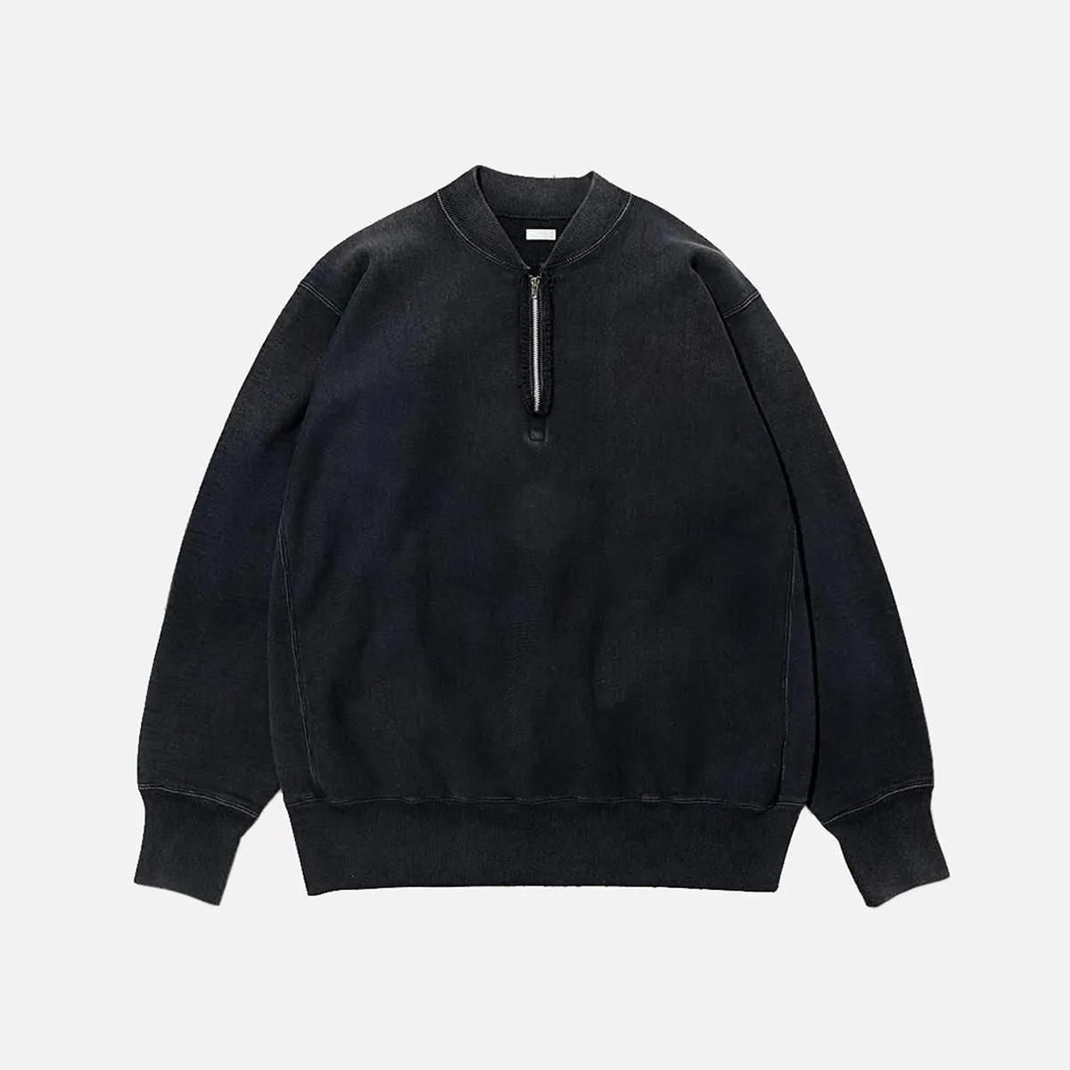 VINTAGE HALF ZIP RIB COLLAR SWEATSHIRT - 香川県高松市の